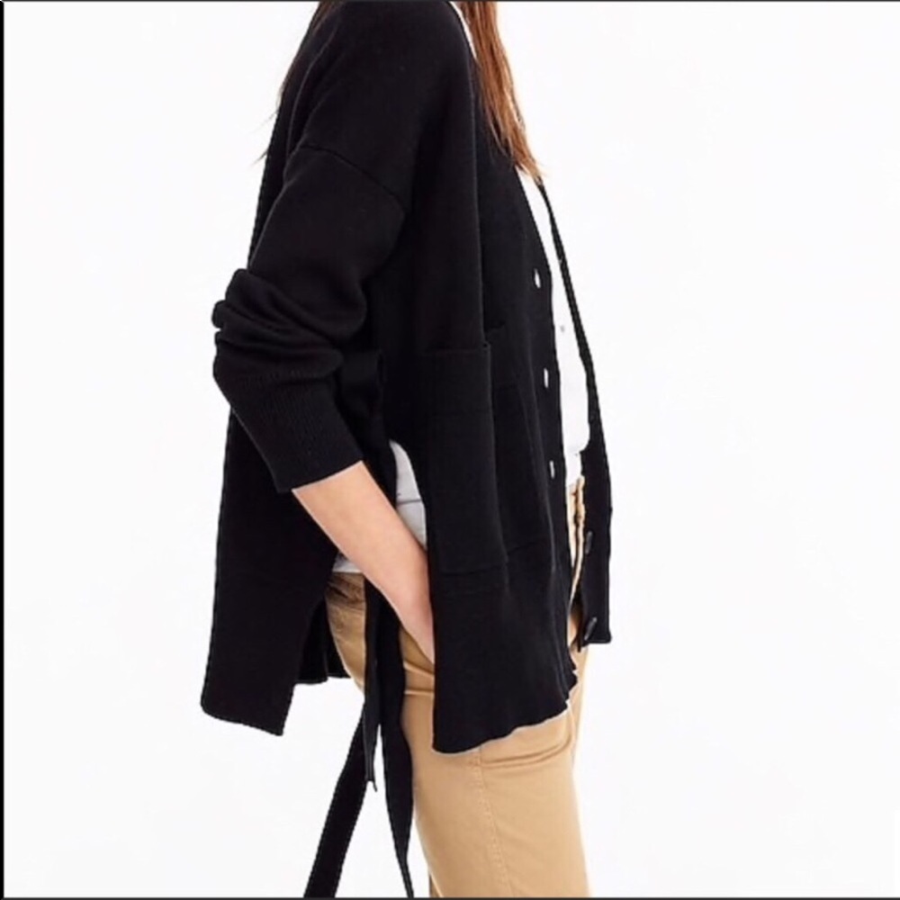 J.Crew Slouchy Cardigan With Side Ties NEW - Picture 4 of 5
